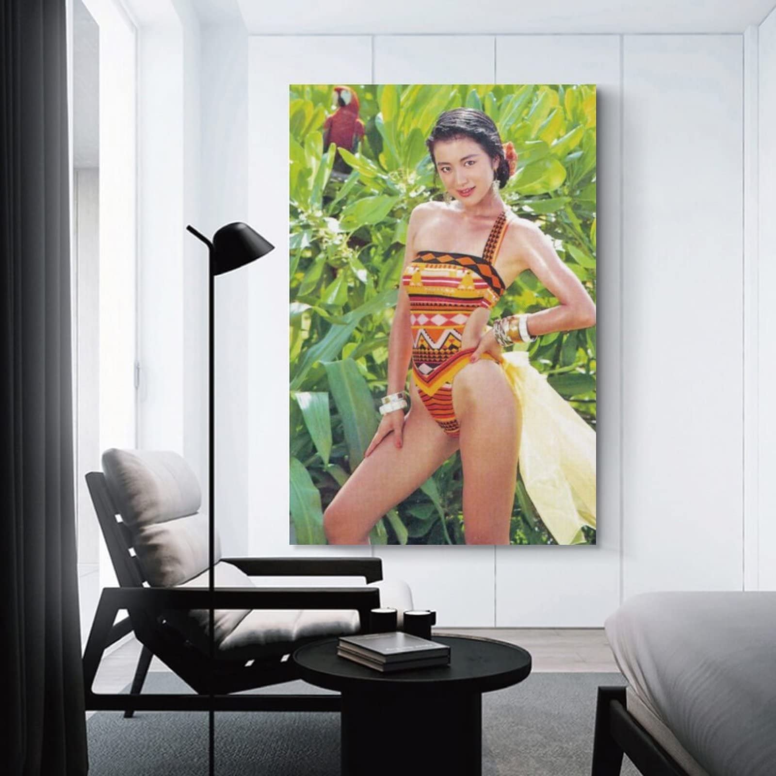 Amazon.co.jp: 鈴木京香写真ビキニポスター壁飾り キャンバス 壁アート